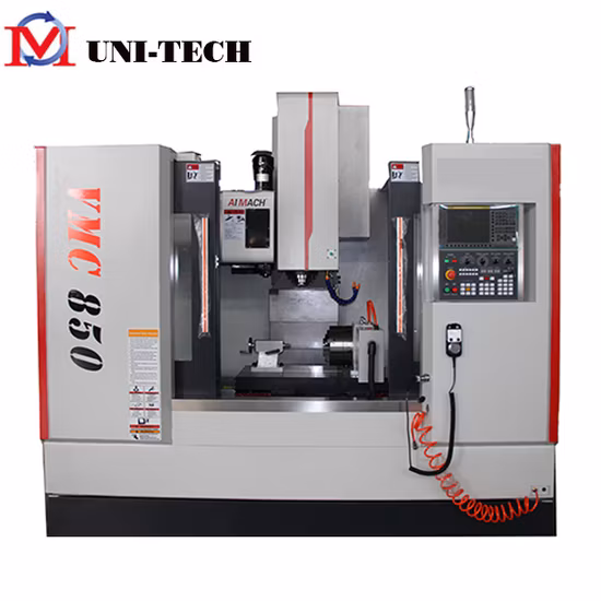 Centro de usinagem vertical China Linear Guideway Vmc850 com Fanuc GSK